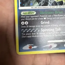 Tyranitar (DP Stormfront) 30/100 Holo Holo Rare Deck Exclusives Pokemon LP - Image 4