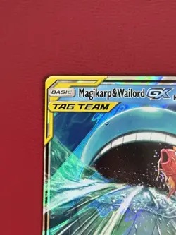 Pokemon TCG SM - Magikarp & Wailord GX SM166 TAG TEAM Black Star Promo Holo (NM) - Image 3