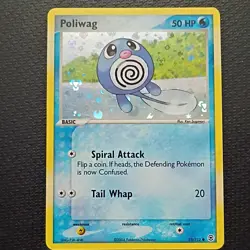 Mint Reverse Holo Pokemon TCG Poliwag 75/112 EX FireRed LeafGreen English 50 HP - Image 1