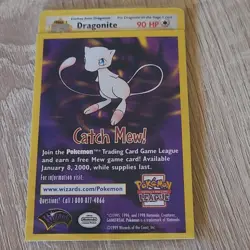 Sealed Dragonite Wizards of the Coast TCG Catch Mew Pokemon League Promo 1999 - Image 1