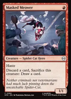 Masked Meower C Foil #82 | SPM Marvel's Spider-Man | MTG - Image 1