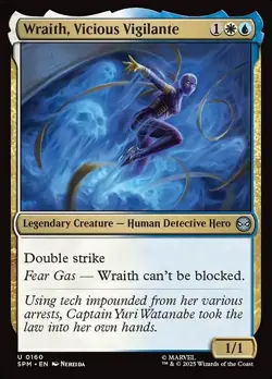 Wraith, Vicious Vigilante U Foil #160 | SPM Marvel's Spider-Man | MTG - Image 1