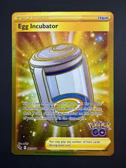 Egg Incubator 087/078 Pokemon Pokemon GO Gold Secret Rare Near Mint (NM) 2022 - Image 1