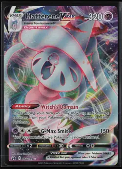Hatterene VMAX 066/159 Holo VMAX Rare Crown Zenith Pokemon Holo Near Mint - Image 1
