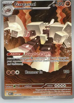 Garganacl 147/132 Illustration Rare Mega Evolution Pokemon Near Mint - Image 1