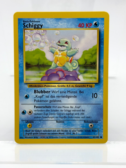 Near Mint! SCHIGGY (Squirtle) 63/102 German WoTC Common Base Set Pokemon 1999 💦 - Image 1