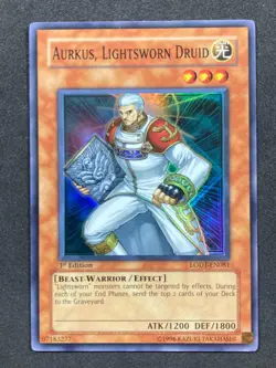 Aurkus, Lightsworn Druid LODT-EN081 Light of Destruction 1st Edition VLP - Image 1