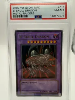 Konami Yu-Gi-Oh! B. Skull Dragon MRD-018 Metal Raiders Ultra Rare PSA 8 - Image 1