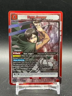 Union Arena Eren Jaeger (092) UE10BT/AOT-1-092 SR Attack On Titan - Image 1