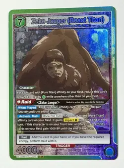 Union Arena TCG: AOT - Zeke Jaeger (Beast Titan) - UE10BT/AOT-1-048 SR - Image 3