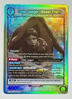 Union Arena TCG: AOT - Zeke Jaeger (Beast Titan) - UE10BT/AOT-1-048 SR - Image 4