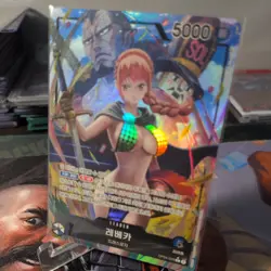 ONE PIECE Card Game Rebecca OP04-039 Leader Parallel Kingdoms of Intrigue Korean - Image 2