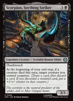 Scorpion, Seething Striker U Foil #64 | SPM Marvel's Spider-Man | MTG - Image 1