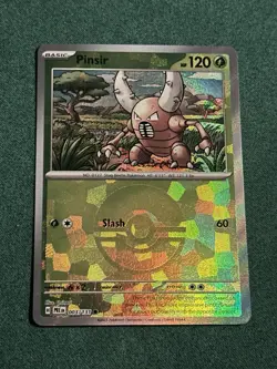Pokemon Pinsir Reverse Holo Pokeball 003/131 Prismatic Evolutions - Image 1