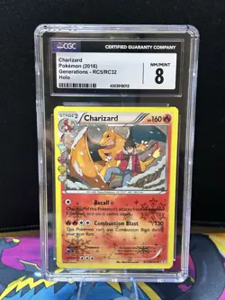 Pokemon 2016 XY Generations Radiant Collection Charizard #RC5 CGC 8 - Image 1