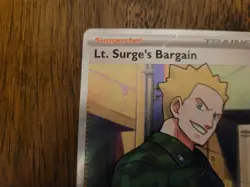 Pokemon TCG Mega Evolution Lt. Surge's Bargain 170/132 Full Art Prerelease - Image 2