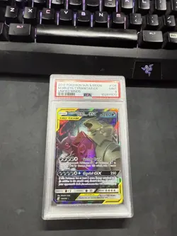 Pokemon 2019 Mega Sableye & Tyranitar GX 126/236 Tag Team Unified Minds PSA 9 - Image 1