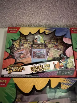 Pokemon TCG Ascended Heroes First Partner Deluxe Pin Collection Sealed New 1 box - Image 1