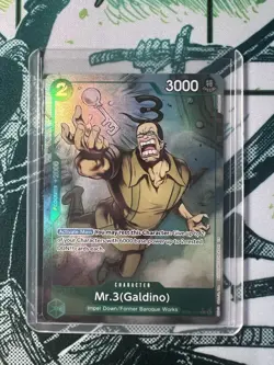 Mr.3 Galdino ST30-014 One Piece C Stard Deck EX Luffy & Ace Alt Art Parallel - Image 1