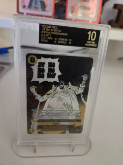 ONE PIECE OP16-116 ZEHAHAHAHAHA! ALTERNATE ART BGS 10 PRISTINE BLACK LABEL POP2! - Image 1