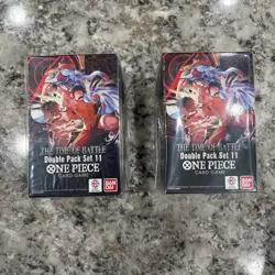 One Piece TCG: The Time Of Battle OP-16 Double Pack Set Lot of 2 Boxes English - Image 1