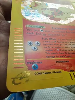 Pokemon AQUAPOLIS H2/H32 Arcanine Holo Card ENG Carte Vintage ♡ - Image 5