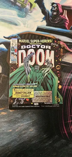 Doctor Doom - MTG - Marvel Super Heroes - Full Art Foil Comic Cover Treatment - Image 1