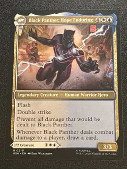 MTG Marvel Super Heroes King T'Challa 0219 Mythic - Image 2