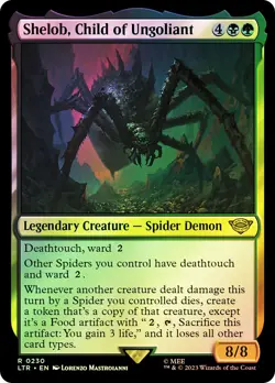 MTG FOIL Shelob, Child of Ungoliant - The Lord of the Rings #230 - Image 1