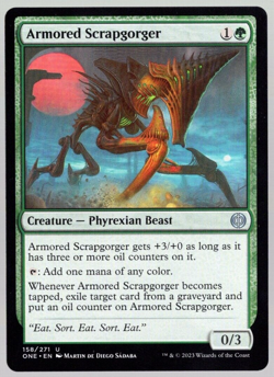 (x4) Armored Scrapgorger 158/271 Play Set Uncommon All Will Be One MTG NM - Image 1