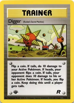 Digger (Rocket's Secret Machine) MTG Team Rocket Uncommon 1st Edition NM Pack... - Image 2