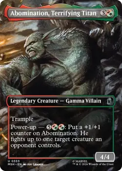 (Preorder) Foil - Abomination, Terrifying Titan (Borderless) - 333 - Marvel S... - Image 1