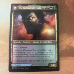 Bruce Banner / The Incredible Hulk (Foil) Mythic MTG Marvel Super Heroes - Image 2