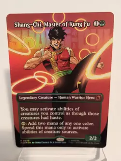 Shang-Chi, Master of Kung Fu (Borderless) Foil M0370 Marvel Super Heroes MTG NM - Image 1