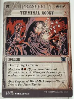 Terminal Agony - Breaking News - Magic the Gathering MTG Nice! - Image 1