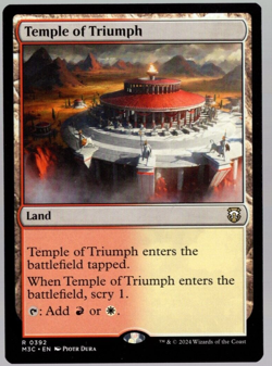 (x4) Temple of Triumph 0392 Play Set Non Foil Modern Horizons 3 MTG Near Mint - Image 1