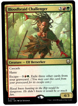 Bloodbraid Challenger 0122 Non Foil Uncommon Modern Horizons 3 MTG Near Mint - Image 1