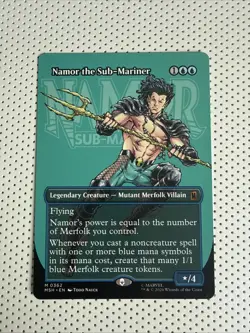 Magic The Gathering Namor the Sub-Mariner Borderless 0362 Mythic - Image 1