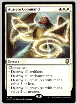 Austere Command 0167 Rare Non Foil Modern Horizons 3 MTG Near Mint - Image 1