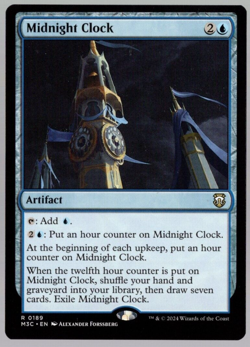 Midnight Clock 0189 Rare Non Foil Modern Horizons 3 MTG Near Mint - Image 1
