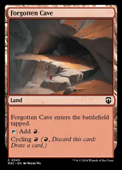 (x4) Forgotten Cave 0343 Playset Non Foil Common Modern Horizons 3 MTG NM - Image 1
