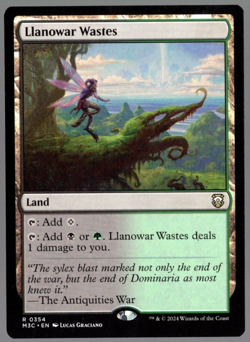 Llanowar Wastes 0354 Non Foil Rare Modern Horizons 3 MTG Near Mint - Image 1