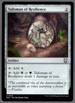 Talisman of Resilience 0314 Non Foil Uncommon Modern Horizons 3 MTG Near Mint - Image 1