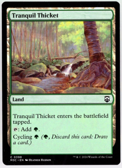 (x4) Tranquil Thicket 0398 Playset Non Foil Common Modern Horizons 3 MTG NM - Image 1