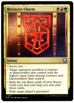 (x4) Riveteers Charm 0271 Playset Non Foil Uncommon Modern Horizons 3 MTG NM - Image 1