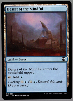 (x4) Desert of the Mindful 0337 Playset Non Foil Common MH3 MTG Near Mint - Image 1