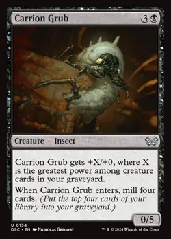(x4) Carrion Grub 0134 Playset Non Foil Uncommon Duskmourn MTG NM - Image 1