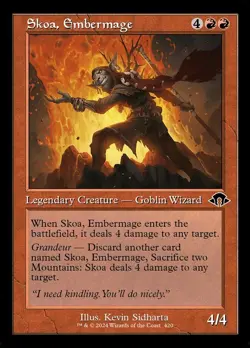 Skoa, Embermage 420 Retro Frame Foil Modern Horizons 3 MTG Near Mint - Image 1