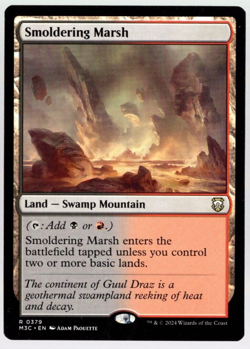 Smoldering Marsh 0379 Non Foil Rare Modern Horizons 3 Magic The Gathering NM - Image 1