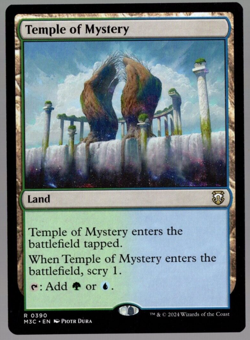 (x4) Temple of Mystery 0390 Playset Rare Modern Horizons 3 MTG Near Mint - Image 1